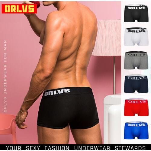 Top Brand Breathable Male Underwear Men Boxers Solid Shorts Breathable Cotton Cueca Tanga Men shorts Quick Dry Mesh Short OR125