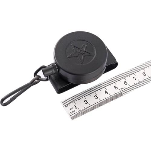 Reinforced Steel Wire On Duty, Anti-Robbing Zinc Alloy Key Lost Retractable Safety Belt Buckle