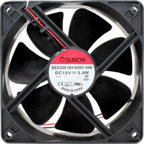 EEC0381B3-000C-A99 12038 12V 2.9W chassis cooling fan 6 Month Warranty