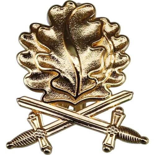 WW2 WWII German Knight Iron Cross Oak Leaves Swords Pin Badge Gold