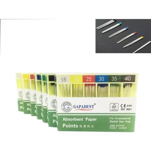 1 Box Dental Absorbent Paper Points Root Cancel Endodontics Cotton Fiber Tips Dentistry Materials