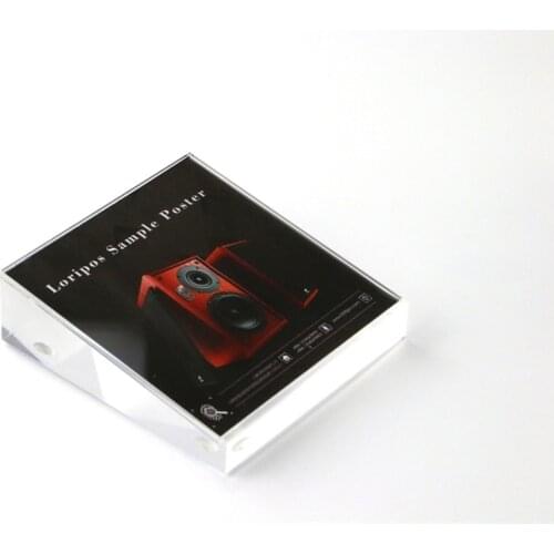 100*100mm Acrylic price tag Display Stand Mobile Phone Desk Sign card poster Picture frame cellphone functions indicator Rack