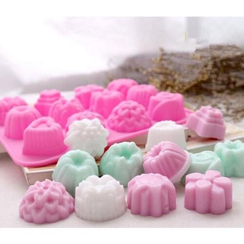 3D Silicone Flower Chocolate Mould Sugarcraft Soap Mould Dessert Sweets Cake Decor Mold Topper DIY Baking Tools Bakeware
