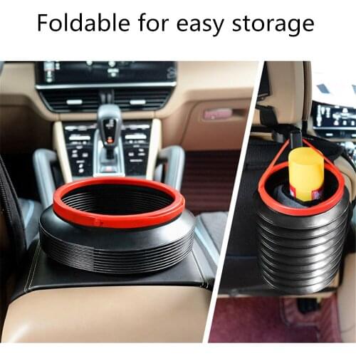 4L Car wash bucket car folding collapsible Camping fishing bucket of high-quality container storage box Household trash can