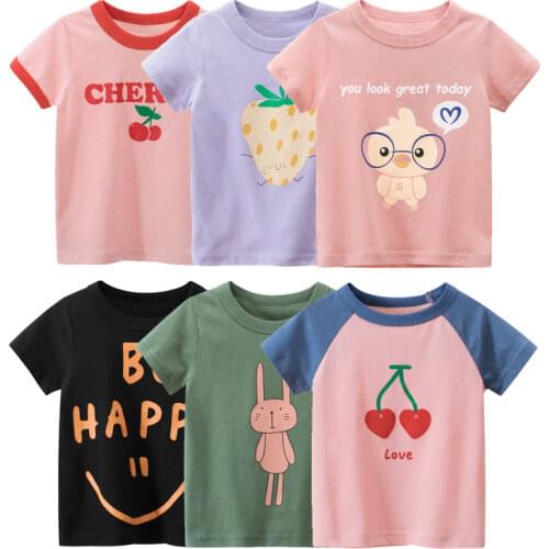 ALEXUS WHITE Short Sleeve T-shirts For Girls