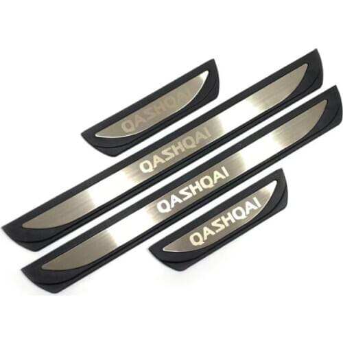 Car Accessories For Nissan Qashqai Door Sill Scuff Plate Stainless Steel Door Sills Pedal Car 2016-2020