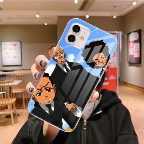 For Iphone 11 The Boondocks Huey And Riley Painted Phone Case For Iphone 11 Pro12 Pro Max mini X 8 7 6 6S Plus 5 5S SE Cass
