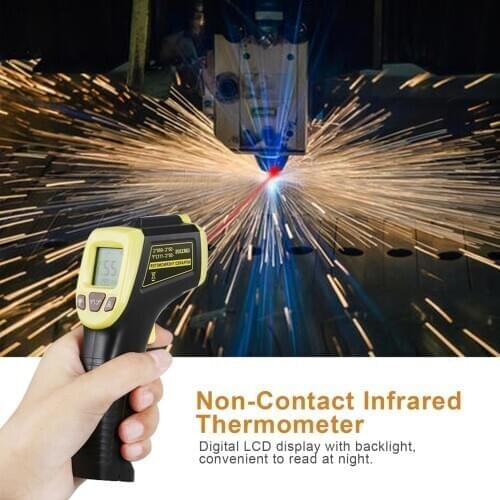 Digital termometro infrarojo Infrared Non-contact Gauge Pyrometer Temperature sensor Test Thermal imager camera laser Water
