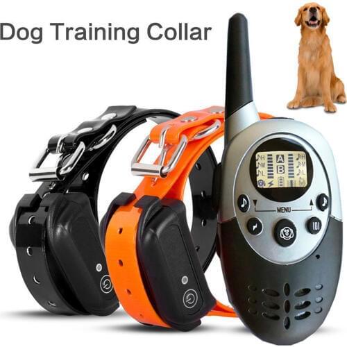 Electric Dog Training Collar 1000m Pet Remote Control Waterproof Rechargeable Shock Vibration Collar Trainer Device Pet Suppli