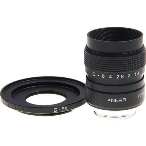 FUJIAN 25mm+C-FX f/1.4 C Mount CCTV f1.4 Lens for Fuji Fujifilm X-E2 X-E1 X-Pro1 X-M1