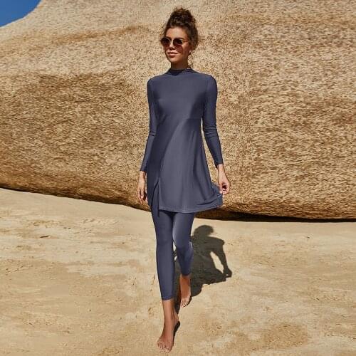 Eid Mubarak Musulmans Ensemble Femme Burkini Long Mujer Abaya Dubai Arabic Muslim Swimwear Women 2 Piece Beach Swimsuit Turkey