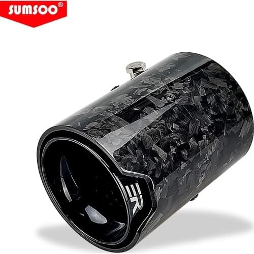 1piece Forged Carbon Fiber Black Exhaust Muffler tip fit for bmw M2 F87 M3 F80 M4 F82 F83 or M Performance exhaust pipe