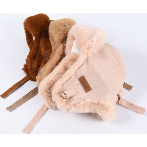 Ski Hats 2020 New Winter With Imitation Fur Warm Cap Sliding Head Snow Hats Windproof Outdoor Snowboard Hats Thickened