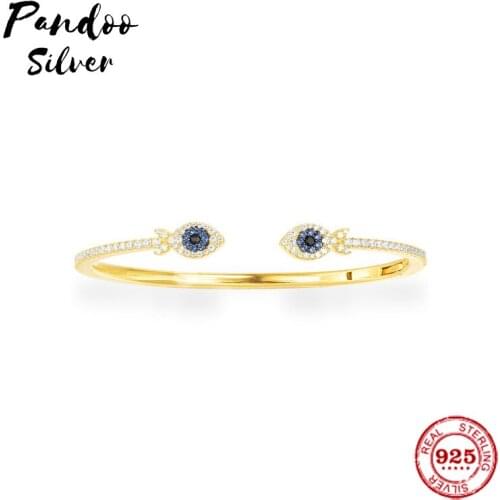 Fashion Charm Sterling Silver Copy 1:1 Copy,Yellow Silver Ete Lucky Fish Open Cuff Bracelet Women 2021 Jewelry Gift With Logo