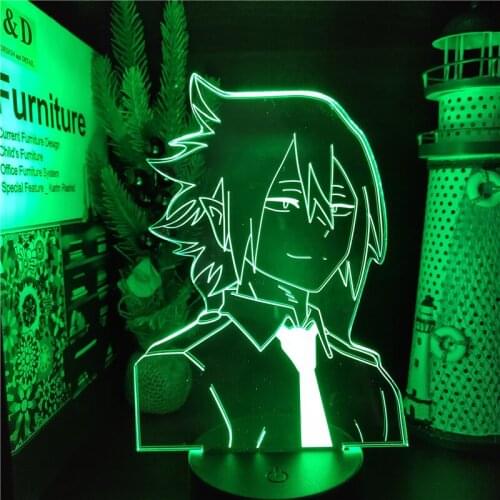 MY HERO ACADEMIA Tamaki Amajiki 3d Night Light Anime Lamp 16 Color Nightlight Boku no Hero Academia LED Lampara Bedroom Decor