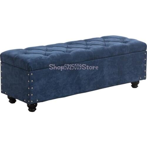 European Style Shoes Changing Stool Shoe Cabinet Clothing Store Small Sofa Solid Wood Storage Simple Modern Bench Bench Bench Ho