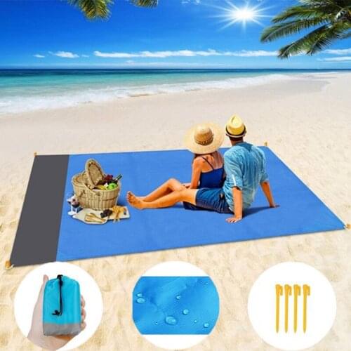 Beach Mat Camping Mats Waterproof Picnic Mat Portable Anti Sand Towel Beachs Towel Travel Summer Mat Folding Beach Blanket