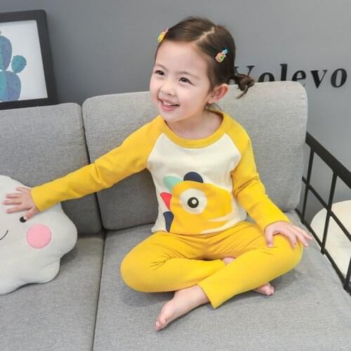 2-8 Years Baby Boy Girl Pajamas Cartton Sets Toddler Sleepwear Top Shorts Pyjamas Suit for Girls Kids Toddler Home Clothes