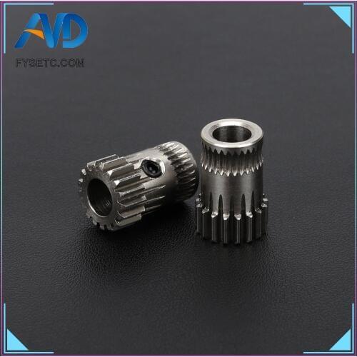 2Sets Cloned Btech Dual Gears DIY Prusa i3 Steel Pulleys Kit 3D Printer Gears Extrusion Wheel For Prusa i3 MK2/MK3 3D Printer