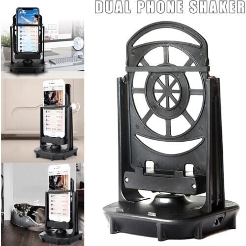 Mobile Phone Shaker for Two Phones Automatic Shake Step Earning Swing Device DQ-Drop