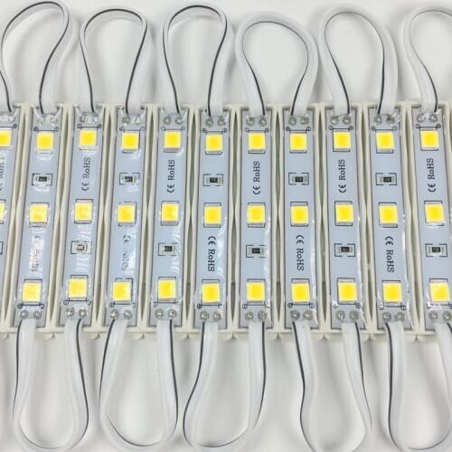 SMD 5054 LED module for sign channel letter LED light module DC12V 3 led 1.2W 130lm 75mm*12mm*5mm high bright