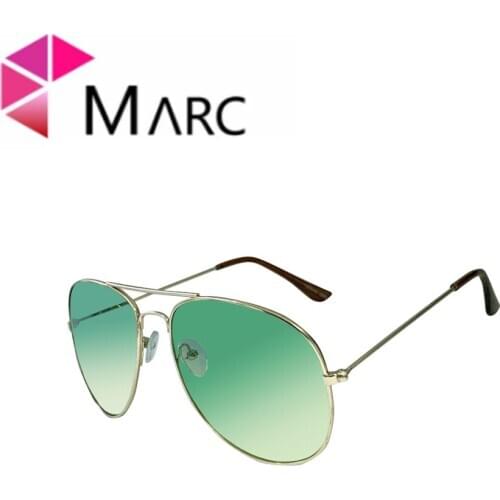 Brand Design Sun glasses Mens Fashion Pilot Gradient Green Lense Women Big Sunglasses Metal Frames Eyewear Lady UV400