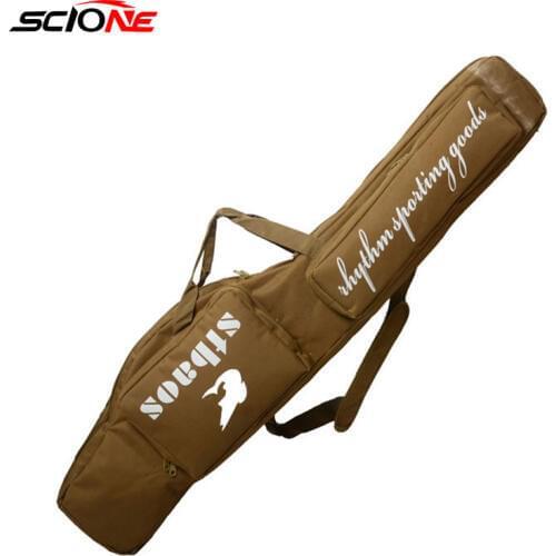 Fishing Bag Large Capacity Multifunctional Lure Fishing Tackle Pack Outdoor Shoulder Bags 120*20*12cm Reel Storage Bag XA135G
