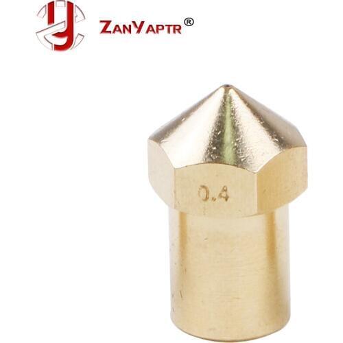 5Pcs 3D Printer Parts Creatbot Brass Nozzle J-Head Extruder 0.4mm for 1.75mm For 3D V6 & V5