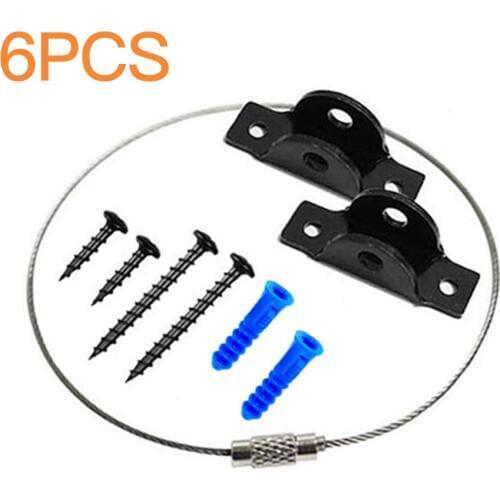 6 Sets Furniture Anti-tip Wall Strap Home Baby Children Protection Cabinet Bookshelf Anti-falling Safety Strap