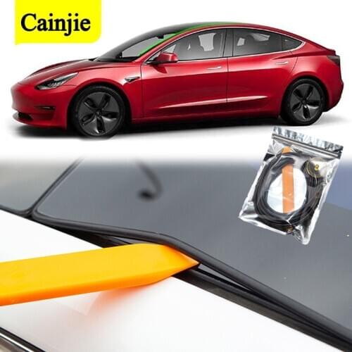 Car wind Noise Reduction Kit Quiet Seal Kit for Tesla Model 3 Accessories Skylight Glass Sealing Strip