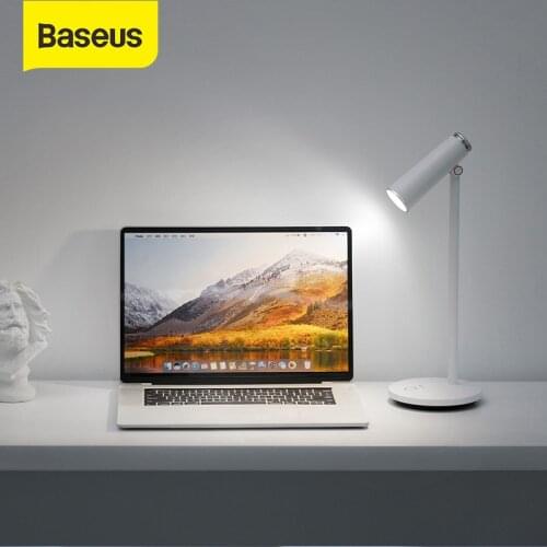 Baseus Stepless Dimmable LED USB Lamp Office Reading Desk Lamp Eye Protection Study Lamp USB Rechargeable Work Lamp USB Gadget