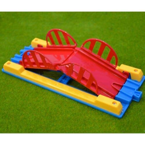 D1032 Free shipping Electric train track scene accessories compressive plywood bridge Childrens toys