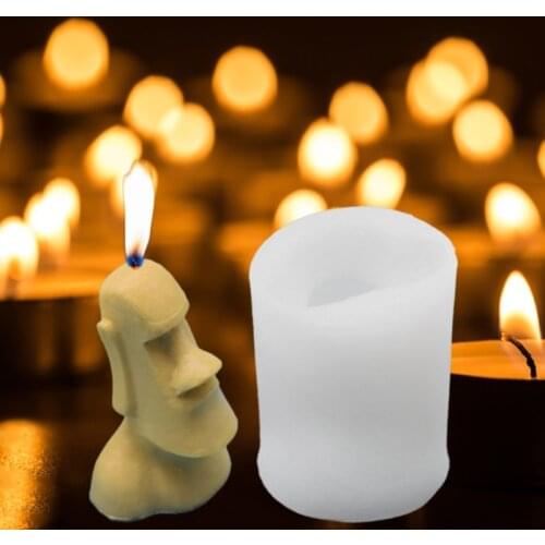 D0AD Interesting Giant Statue Candle Mold Big Nose Male Silicone Mould DIY 3D Aromatherapy Candle Handmade Soap Mold Making