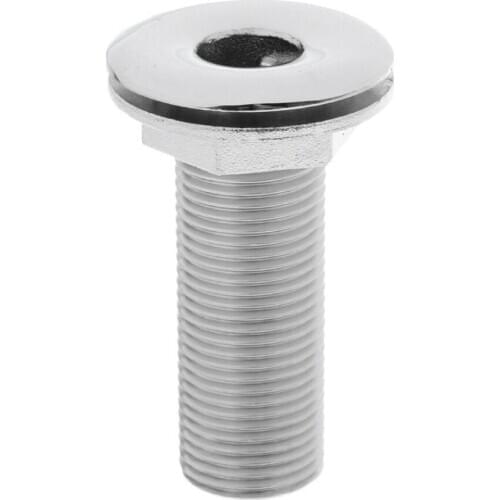 Boat Thru Hull Fitting / Drain 3/4'' Hose Barb Marine 316 Stainless Steel