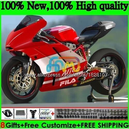 Red white OEM Body For DUCATI 749R 999R 749S 999S 749 999 05 06 Bodywork 79BS.94 749-999 CC 749 999 S R 2005 2006 Fairing kit
