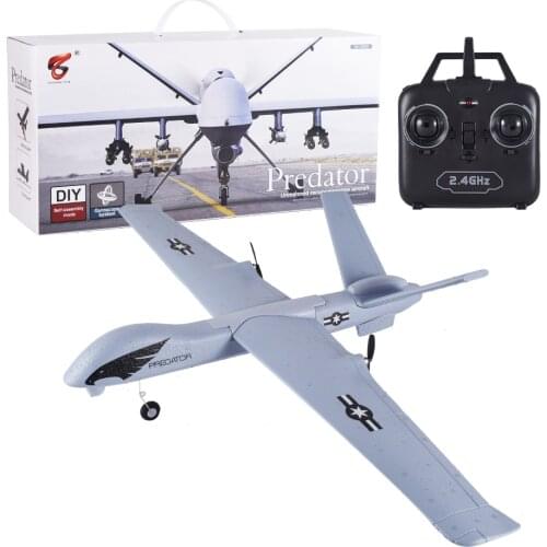 Flying Model Gliders RC Plane 2.4G 2CH Predator Z51 Remote Control RC Airplane Wingspan Foam Hand Throwing Glider Toy Planes