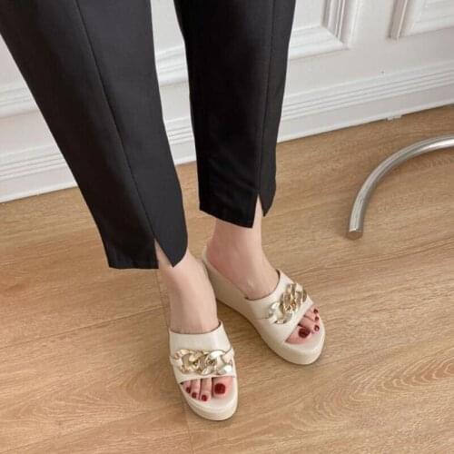 Summer shoes women wedge slippers platform flip flops soft comfortable 2021 new casual shoes outdoor beach sandals ladies slides