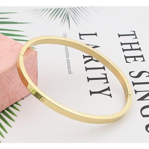 Hot Fashion Stainless Steel Jewelry Round Bangle for Woman Child Charm Bracelet Party Love Wedding Brand Gift Wholesale