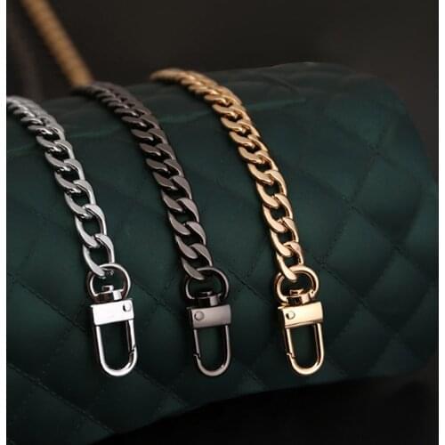 Metal Chain DIY Replacement Shoulder Bag Strap Chain Gold/Silver/Black Handles Handbag Purse Bag Accessories 20/100/120cm