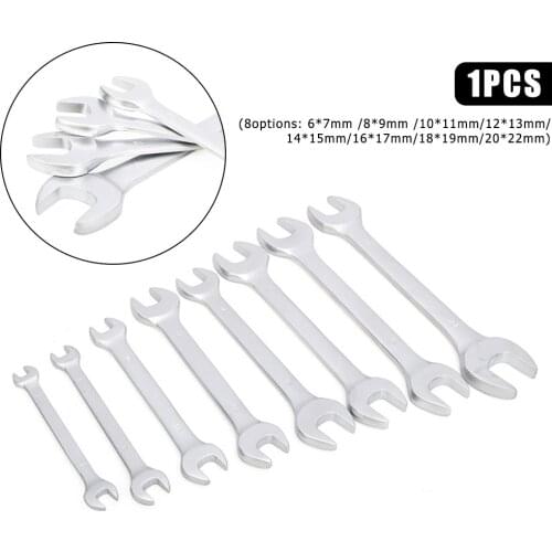 Spanner Thin Open End Wrench Set Ultra-thin Flat Wrench Tool Plumbing Tubing6*7/8*9/10*11/12*13/14*15/16*17/18*19/20*22 Wrenches