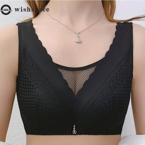 The New 2021 Chun Xia Lace to Receive Breast Bra Thin Big Size Bra Sexy Lingerie Exposed Gather Ventilative Printing Falbala