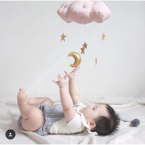 Cloud Moon Stars Tents Hanging Room pelucia bed decoration Plush Stuffed Doll Baby Infant Girls Toys Birthday Xams Gift Dash