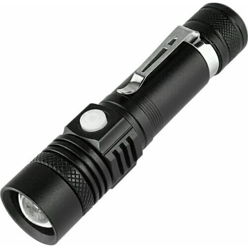 USB Portable T6 LED 2000LM Torch Spot Focusing Strobe Flashlight 18650 IP6 Outdoor Hiking Flashlight RV Outdoors Accessories