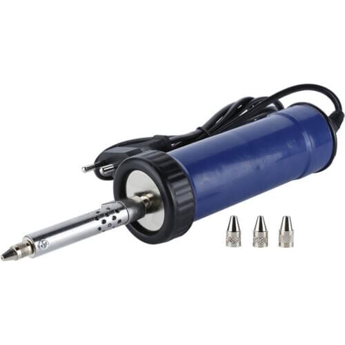 Sucker Desoldering Pump Electric Vacuum Solder Sucker Automatic Soldering Electronic Disassembly Welding Tool EU Plug 250V