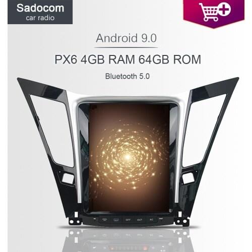 PX6 DSP Tesla 9.7" Android 9.0 For hyundai sonata 2014-2016 Car DVD Player Car Radio IPS Multimedia Navigation GPS autoradio