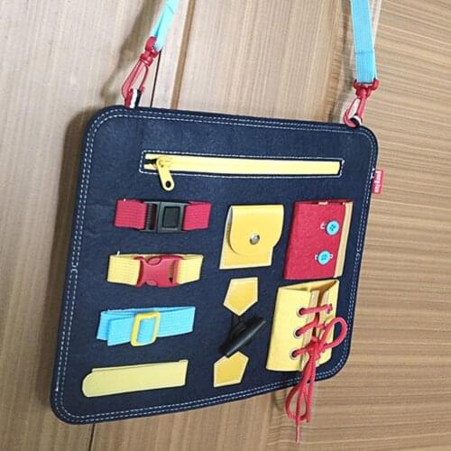 Educational Bag Creative Portable Felt Toddlers Foldable Sensory Toy Pack for Children