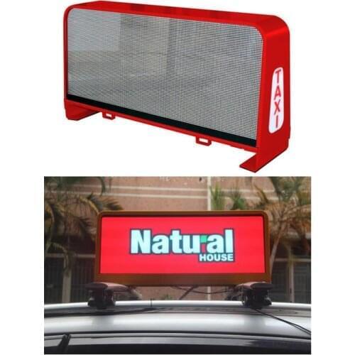 LED Mobile Signs 12v 24v Wireless Wifi Double Sided Taxi Top LED Screen P3P4P5