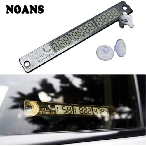 Luminous No. Temporary Parking Card For Hyundai I30 Creta Kona Abarth Fiat grande punto 500 Mitsubishi Lancer 10 Outlander 3 ASX