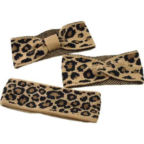 Women Leopard Turban Headbands Twist Elastic Hairbands For Women Cross Knot Turban Bandanas Hair bands Girls Hair Accessories