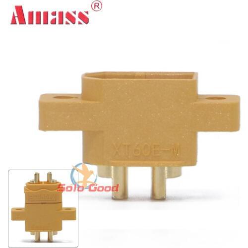 20PCS Original Amass XT60E-M Connector Plug Male Connector For RC FPV Lipo Battery RC Quadcopter